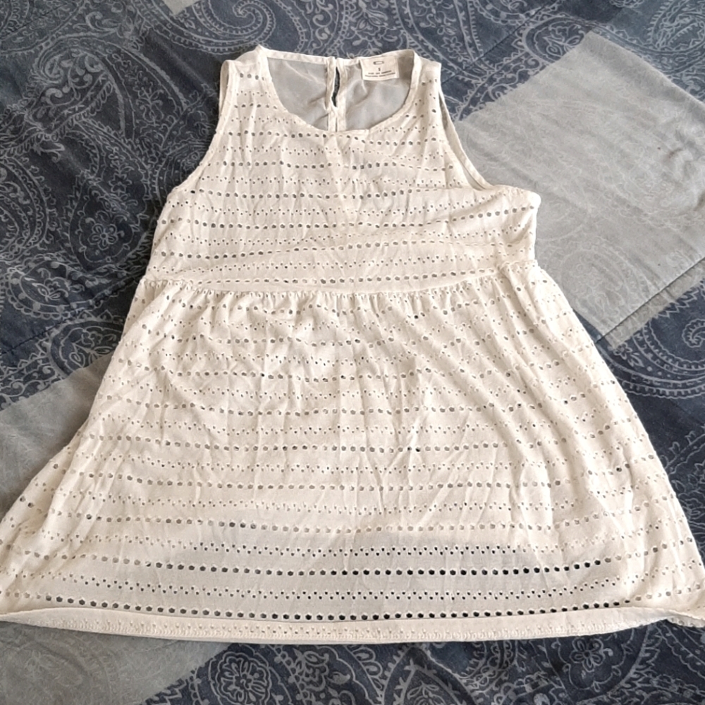 UO white sheer top
